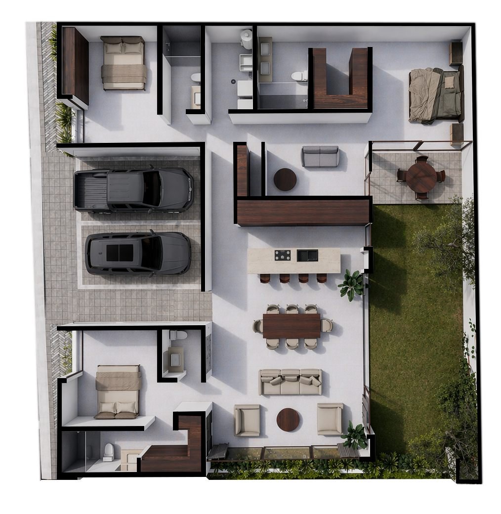 Planta arquitectónica Casa Cardón