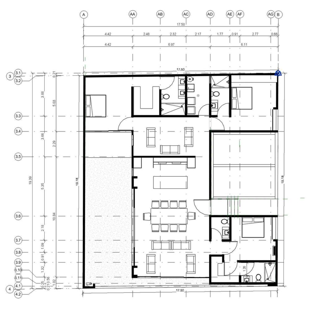 Plano planta baja Casa Cardón